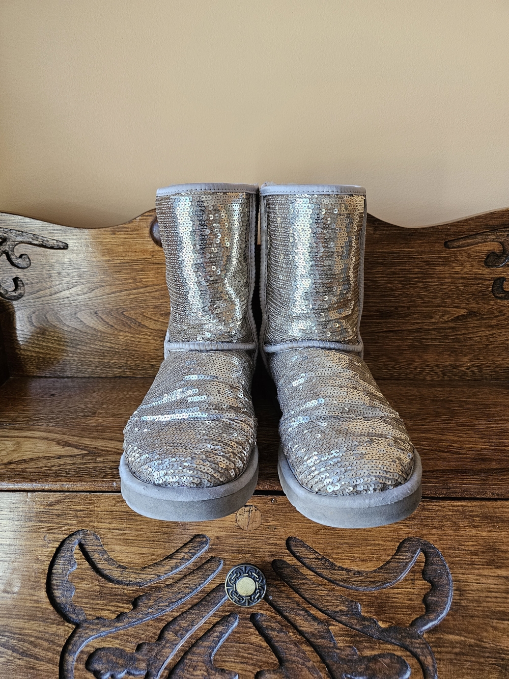 UGG Classic Short Sequined Boots - Picture 3 of 10